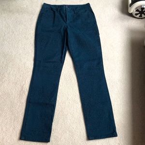 NYDJ Blue Leopard print